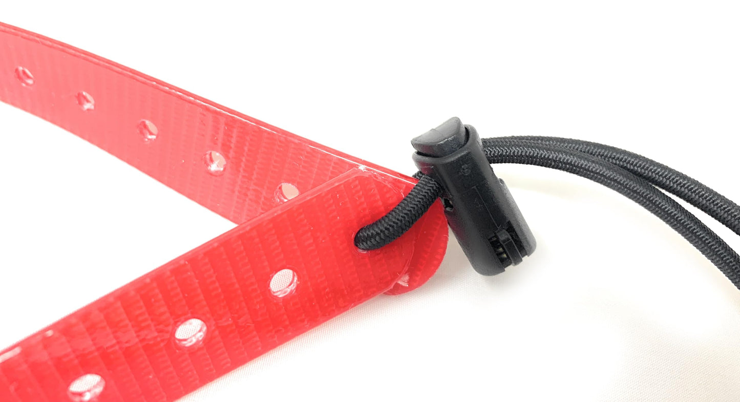 Small Dog GPS Replacement Collar Bungee Multi Hole Flex, 1" Wide, Toggle Closure