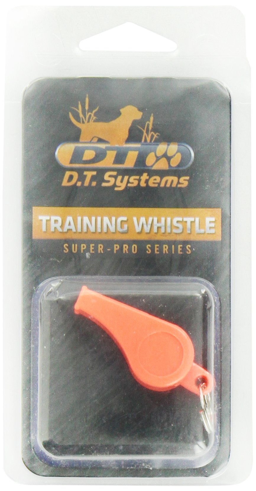 DT Systems Basic Training Whistle for Pets, Orange