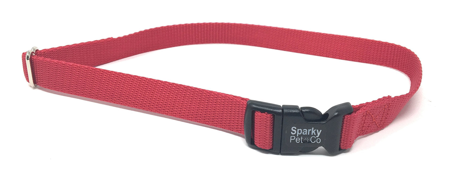 Universal Nylon 3/4" Solid Dog Straps FITS Sonic Bark Yard Park Remote Trainers