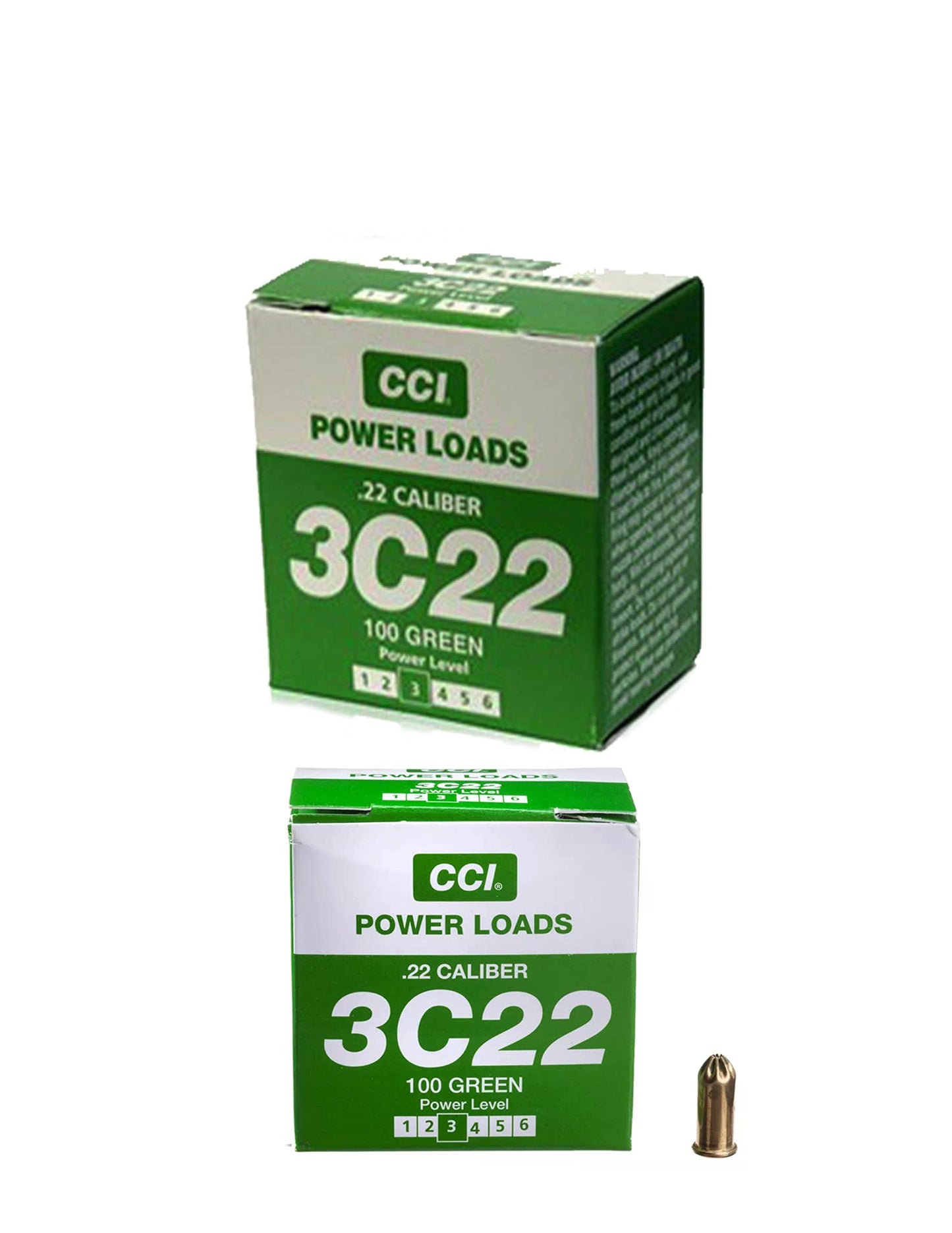 DT Systems .22 Caliber Power Loads 3C22 and 4C22 Blank Power Loads-6 Boxes