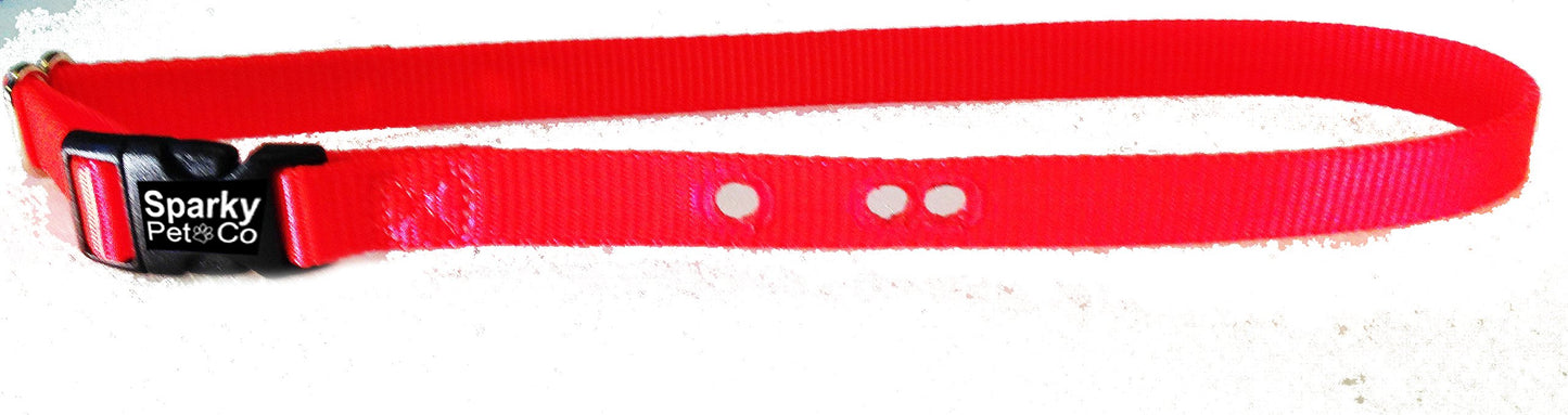 Sparky Pet Co Dog Fence Receiver 3/4" Nylon Non Consecutive 3 Hole Strap, OR