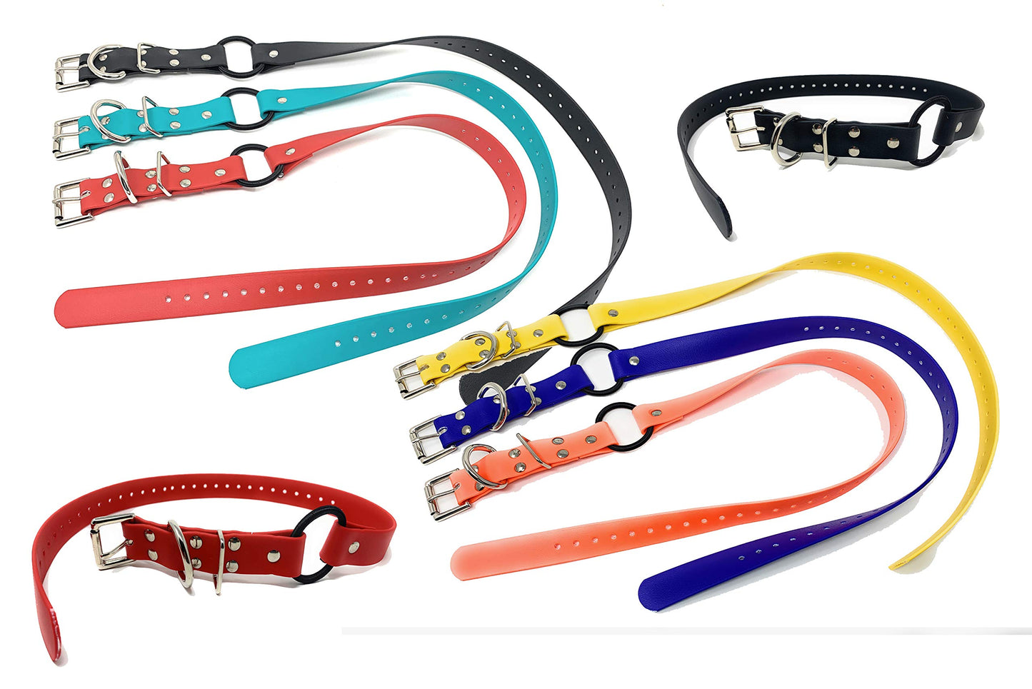 1" Waterproof Biothane Bungee Dog Receiver Replacement Strap 7 Colors to Choose (Titan)