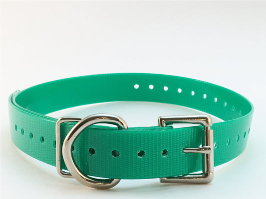 Replacement Strap for Dogtra Collars - 3/4" Wide Ultra-Durable Dog E-Collar Replacement for Training, Bark, Shock, Electric, and GPS Collars - 28" Adjustable Length Solid Green