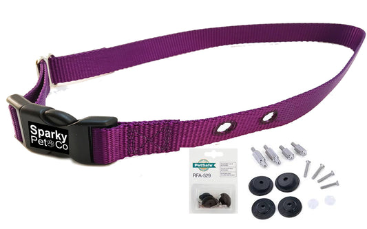 Nylon 2 Hole 1.25 Replacement Strap with 529 Kit & 2-67-D-11 Batteries Purple