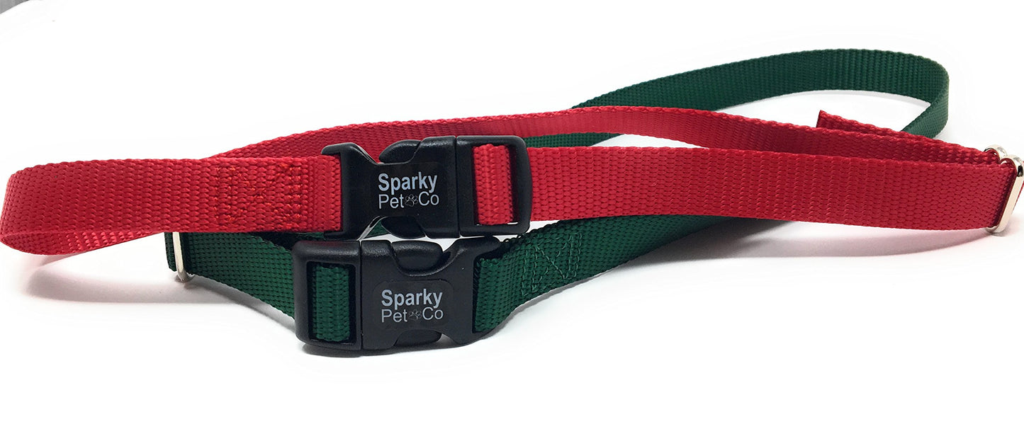 Sparky PetCo Compatible with Petsafe Solid 3/4" Heavy Duty Nylon 2 Strap Set