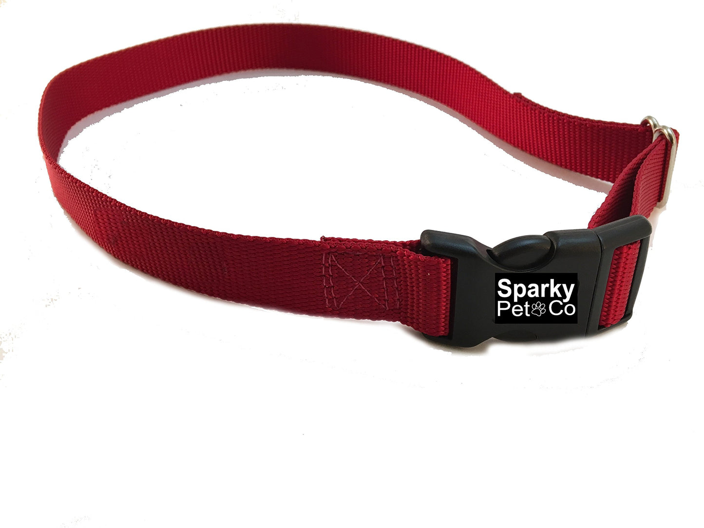 3/4 Nylon Solid Replacement Strap for Wireless and In Ground Systems, (Red)