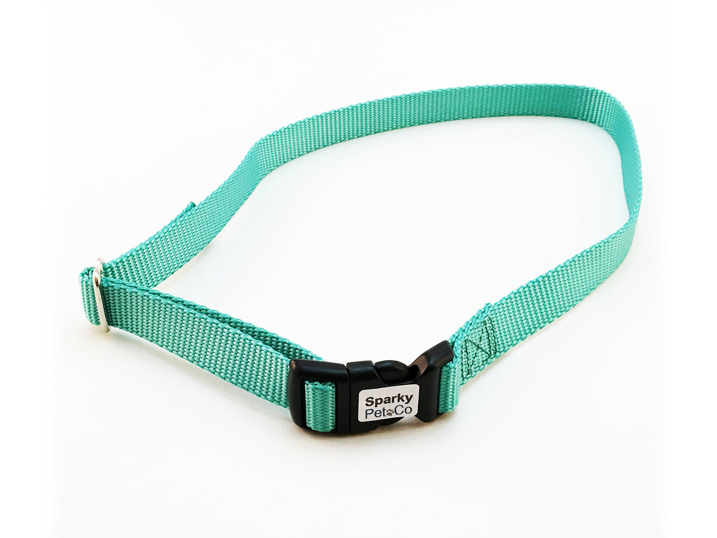 Dog Fence Receiver Heavy Duty 3/4" Solid No Hole Nylon Replacement Strap, Teal