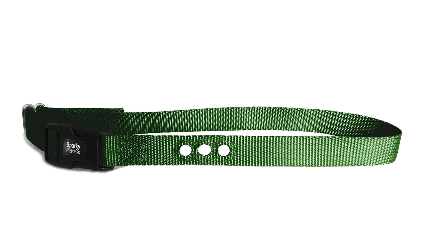 Sparky Pet Co Dog Fence Receiver Heavy Duty 1" Nylon 3 Hole Replacement Strap,