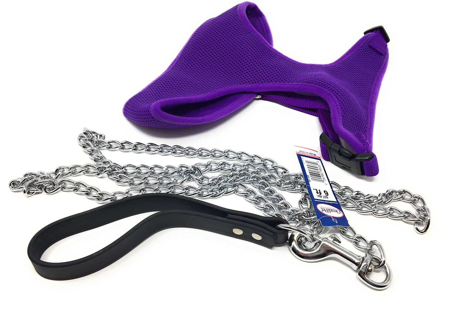 Sparky Pet Co Breezy Mesh Harness Plus Leash Dog Gift Set- 5 Dog Sizes (Large,