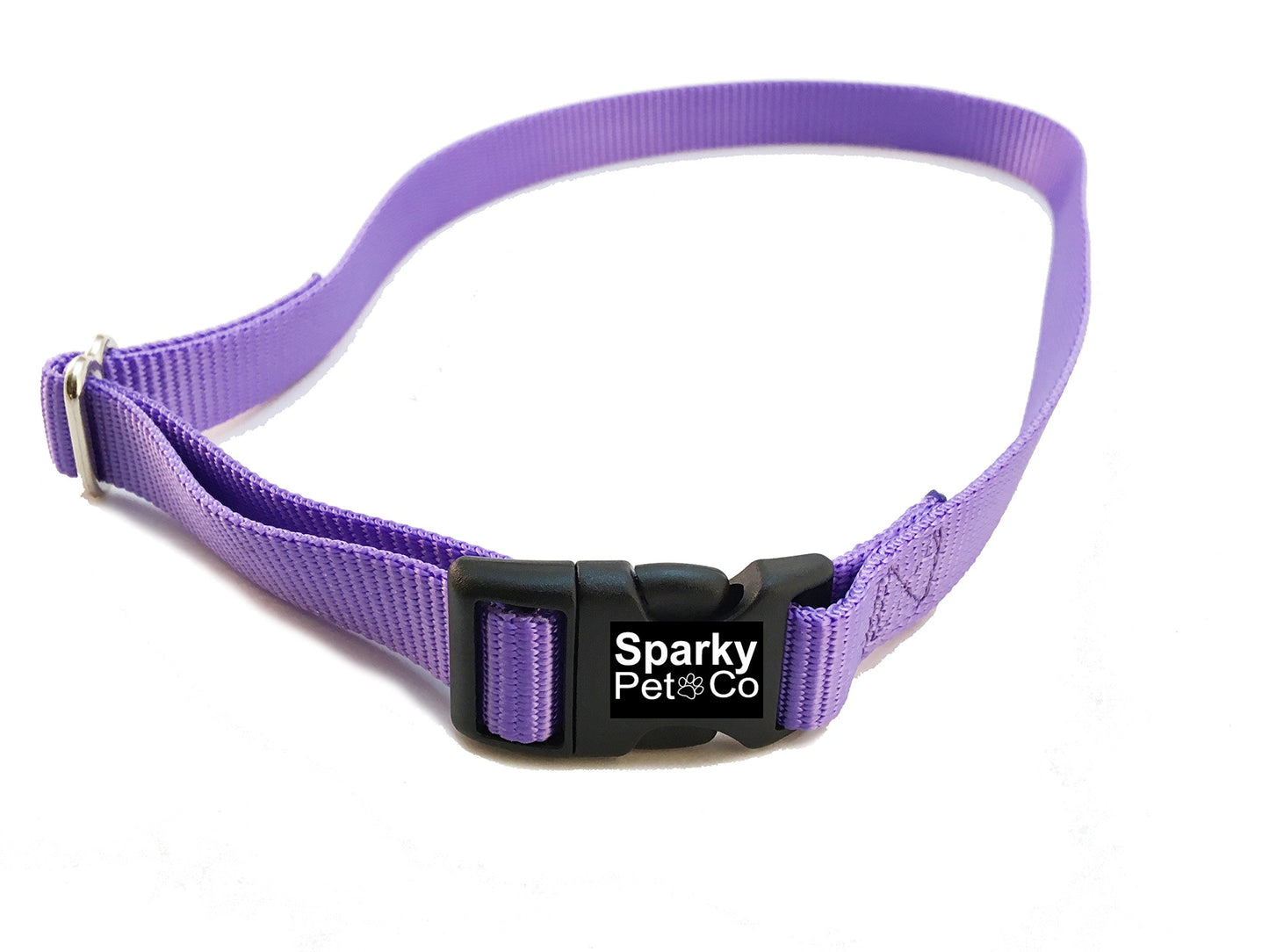 Sparky Pet Co Universal Nylon 1" Solid Dog Straps for Remote Trainers (Lavender)