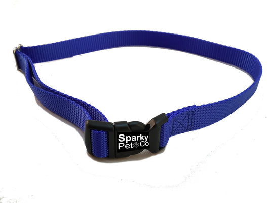 Sparky Pet Co - Navy 3/4" Solid Nylon Replacement Collar -Yard Max Systems