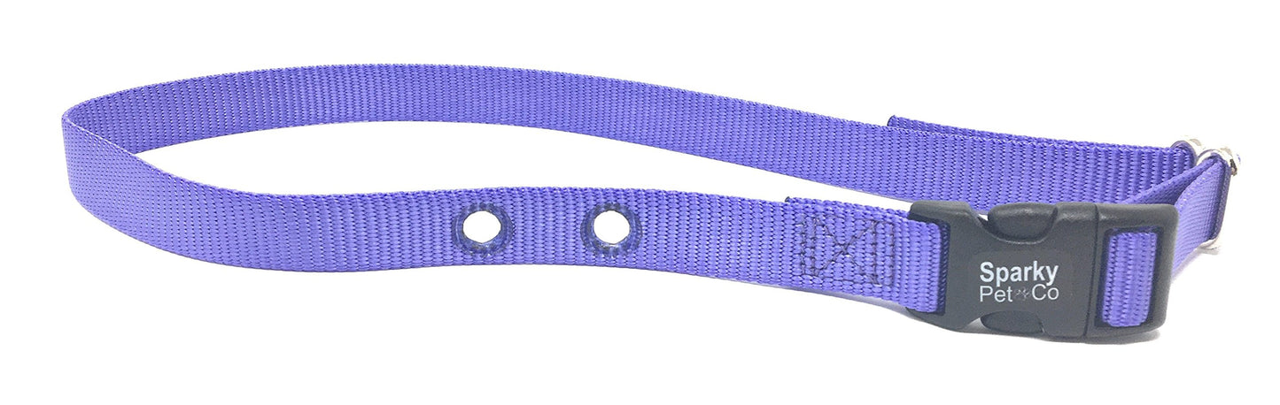 Sparky Pet Co Grain Valley Replacement 3/4" Nylon Strap with 2 Holes Spaced at