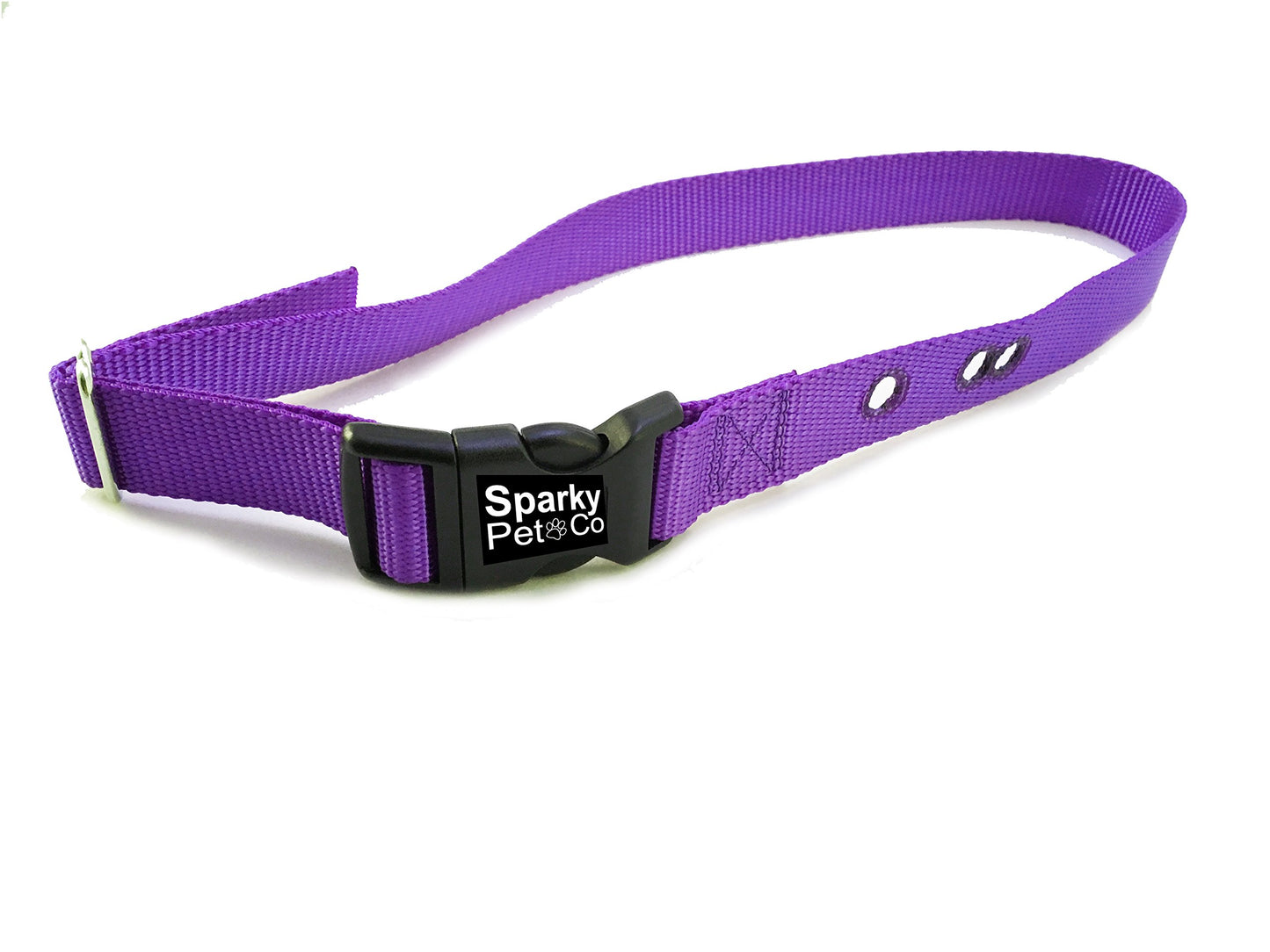 Sparky Pet Co 3/4" - ECollar Replacement Strap - Easy Release Buckle Dog Collar - Rugged Nylon - 3 Non Consecutive Hole - for Invisible Fence Systems - 11 Colors