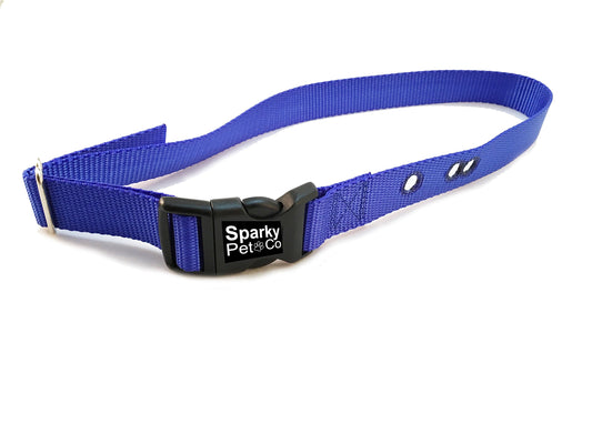 Sparky Pet Co IF Compatible 1" Replacement Bark Collars, Blue