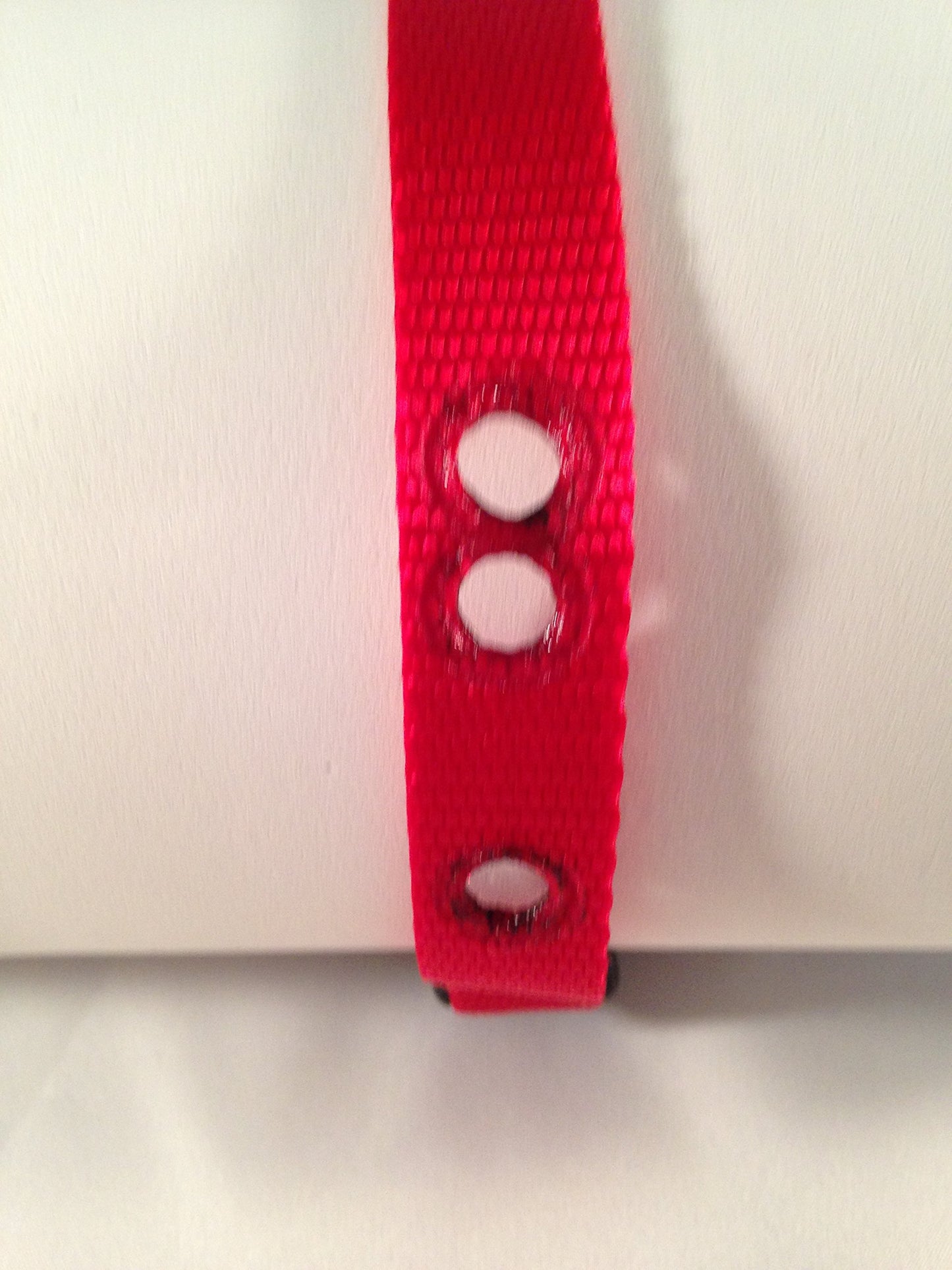 3/4 Nylon 3 Hole Non Consecutive Replacement Strap for Wireless, In-Ground (Red)