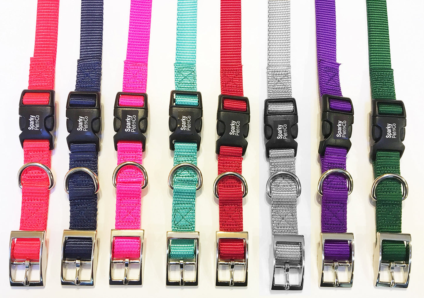 Sparky Pet Co - Value Pack 2-17" Long 3/4" Double Buckle Nylon Receiver Strap