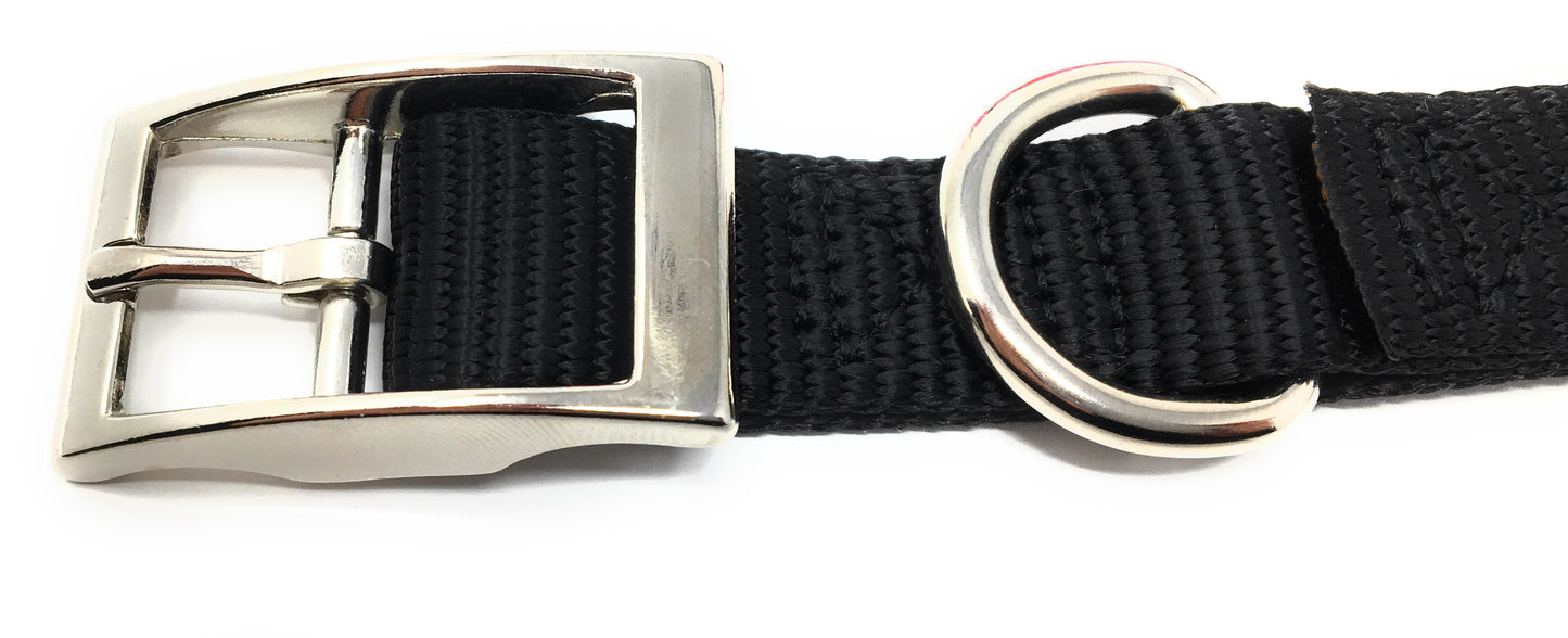 Sparky Pet Co 3/4" Nylon Double Buckle - Black