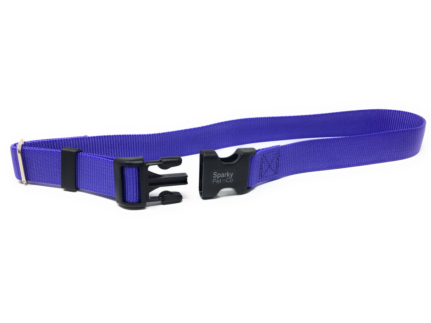 Sparky Pet Co Universal Nylon 1" Solid Dog Straps for Remote Trainers - Lavender