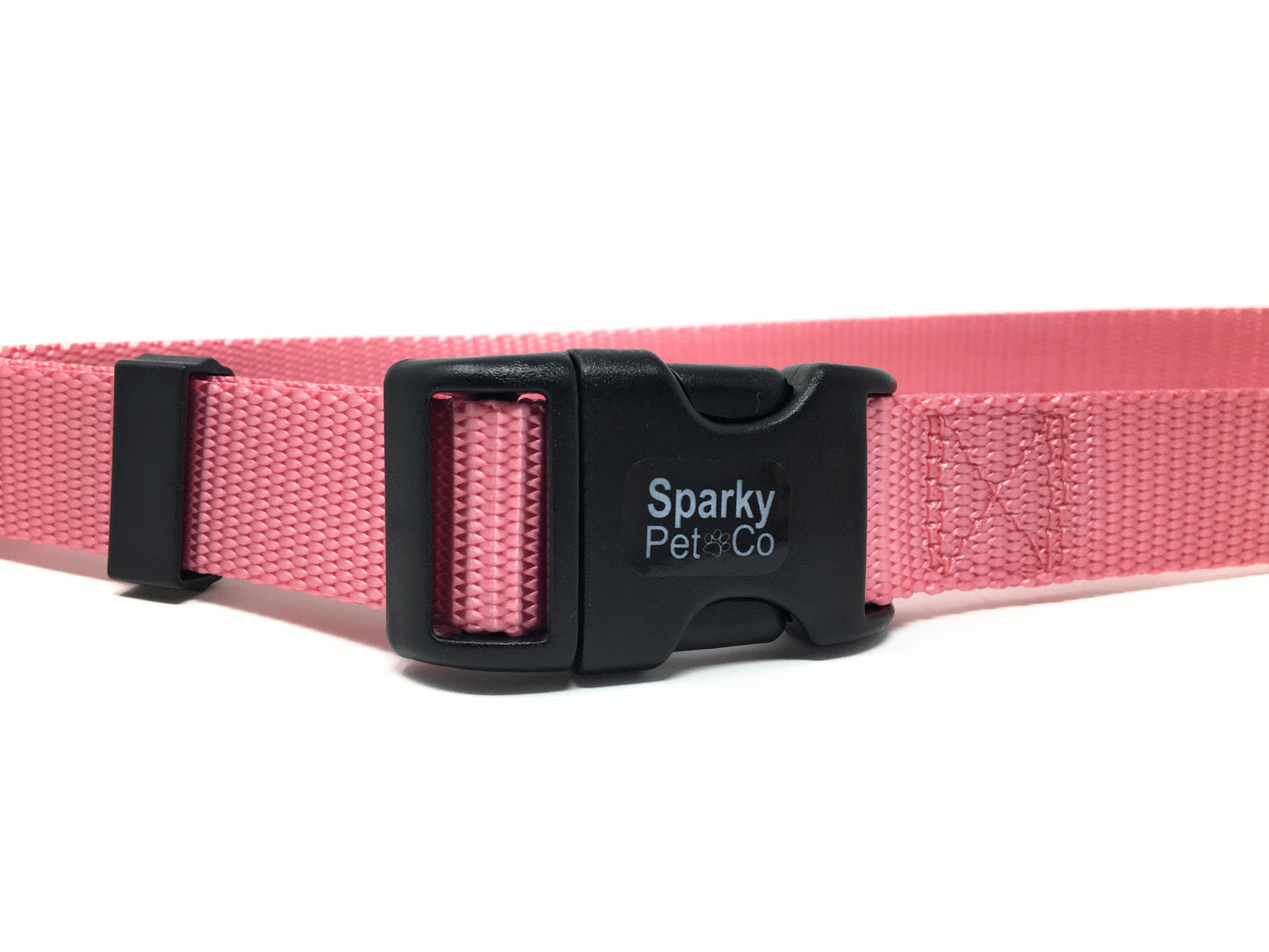 Sparky Pet Co 3/4" Solid Nylon Compatible with Petsafe Replacement Strap - Light Pink