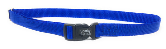 Sparky Pet Co 3/4" Solid Nylon Receiver Replacement Strap for Stubborn Dog Stay - Blue