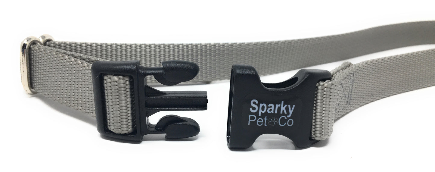 Sparky Pet Co 3/4" Nylon Solid Dog Fence Receiver Replacement Strap - Grey