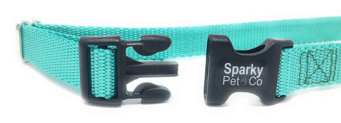 Sparky Pet Co 3/4" Solid Nylon Receiver Replacement Strap for Stubborn Dogs - Teal