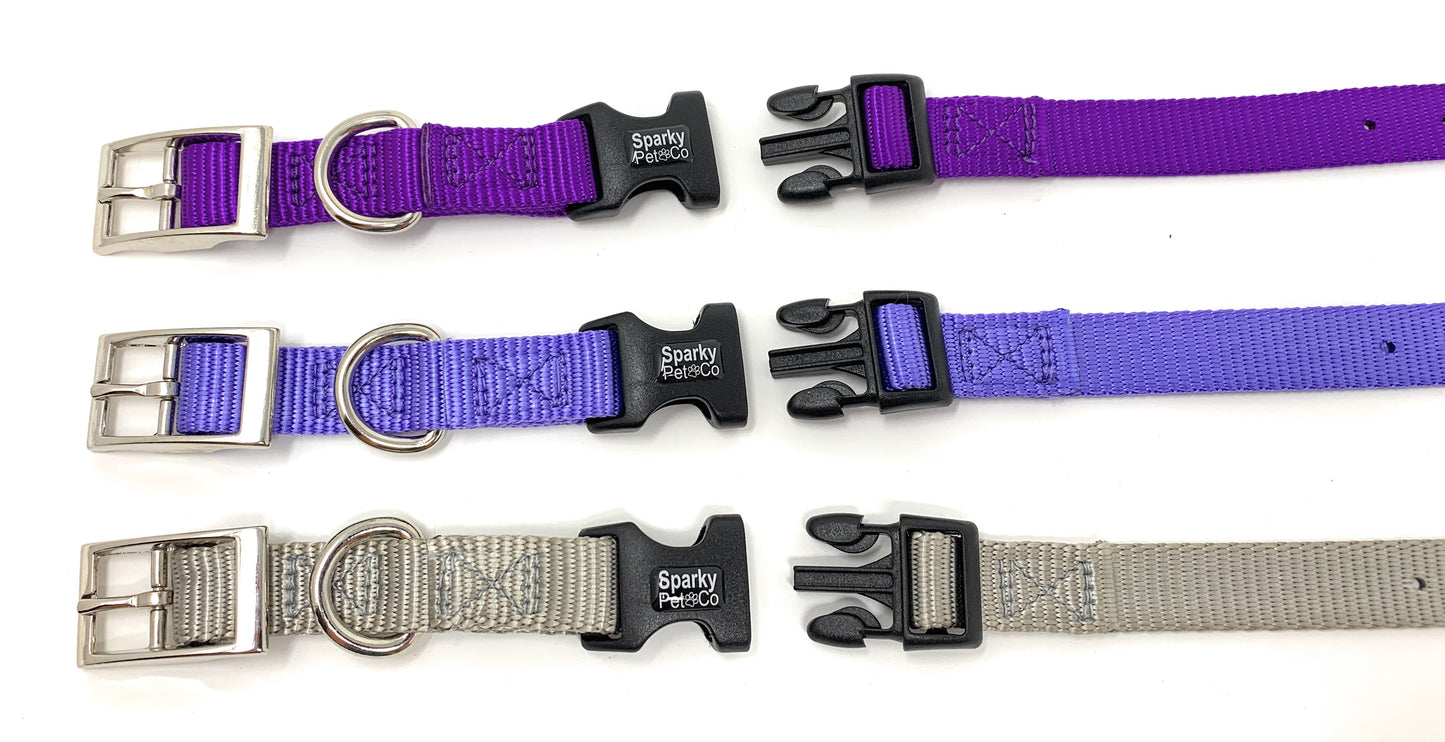 Sparky Pet Co ECollar Replacement Strap Double Buckle Nylon Metal Clasp 1" x 25 ½”