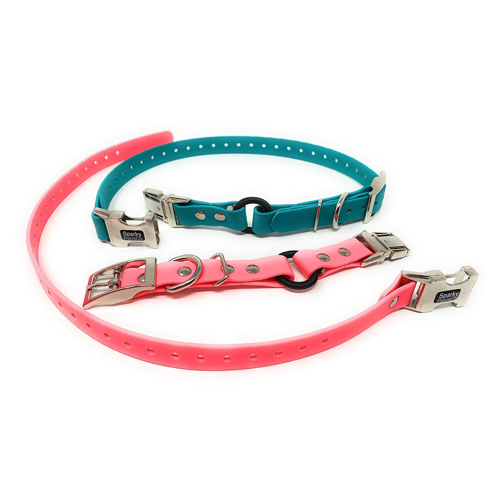 Sparky Pet Co - 3/4" Zeus ECollar Replacement Strap - Bungee Loop Dog Collar Biothane