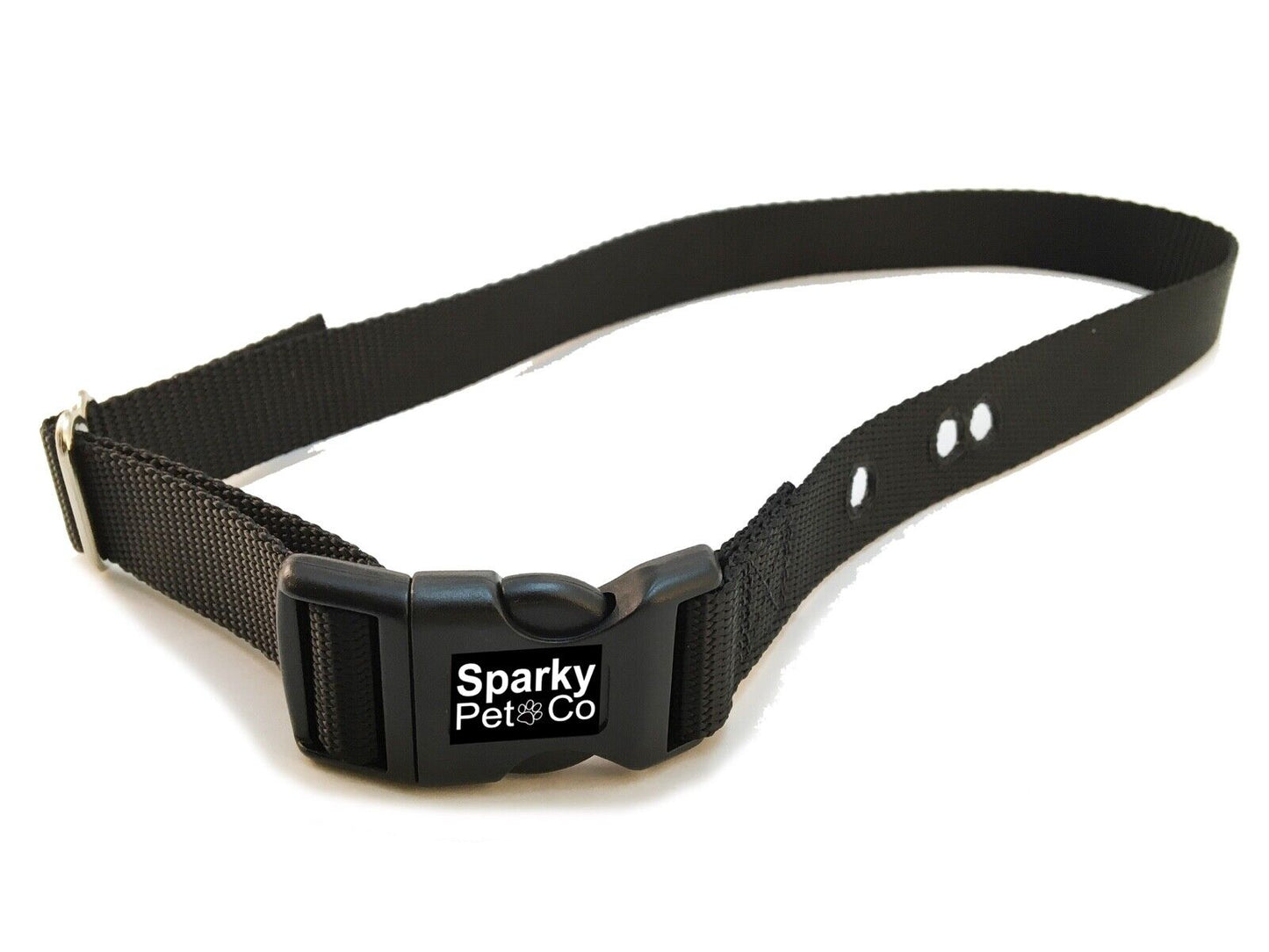 Sparky Pet Co 3/4" - ECollar Replacement Strap - Easy Release Buckle Dog Collar - Rugged Nylon - 3 Non Consecutive Hole - for Invisible Fence Systems - 11 Colors