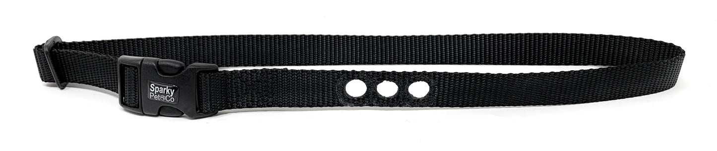 SparkyPetCo Heavy Duty Nylon 3/4" PetSafe Compatible Replacement Strap For IF100 3 Consecutive - Black