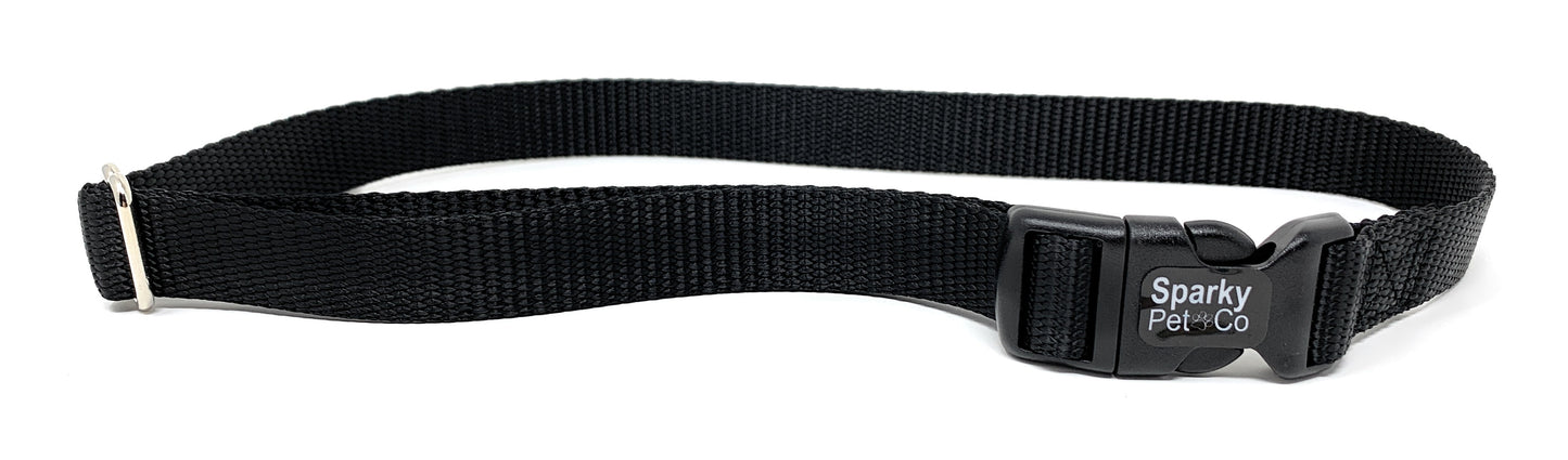 3/4"  SOLID Nylon  Replacement Universal  No Hole  Dog Strap  Collars