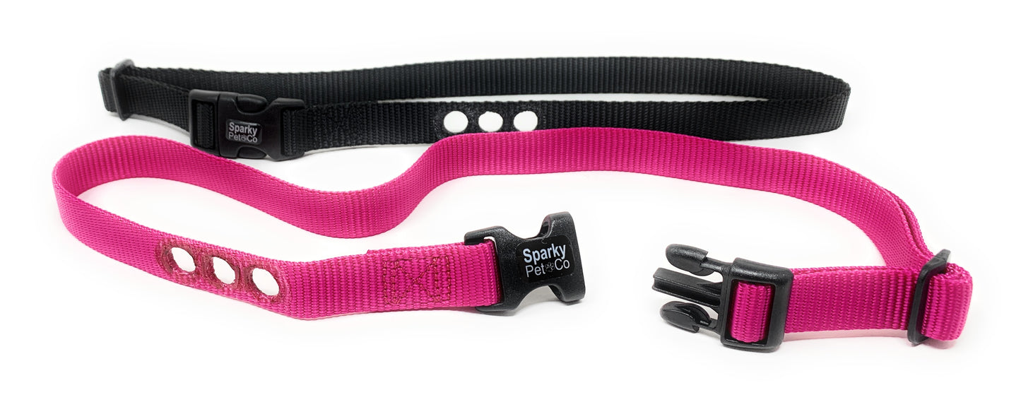 SparkyPetCo Heavy Duty Nylon 3/4" PetSafe Compatible Replacement Strap For IF100 3 Consecutive - Black