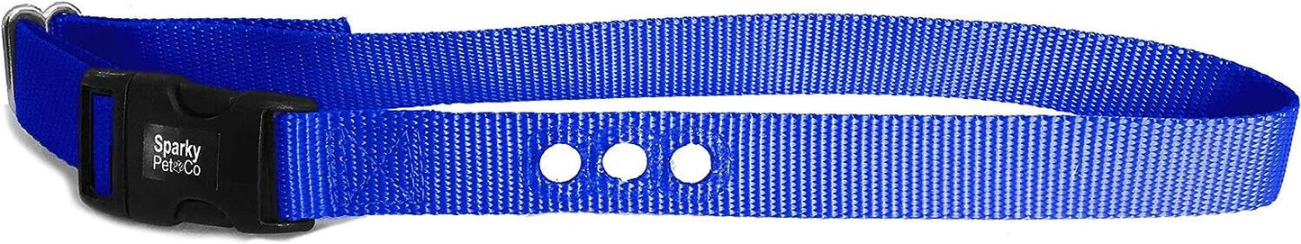 Sparky Pet Co 1" SportDOG SBC-6 & SBC-18 Dog Bark Collar Replacement Nylon Strap Heavy Duty 3 Consecutive - 11 Colors