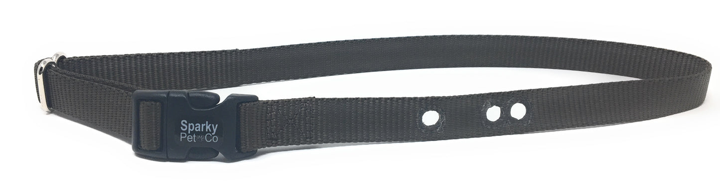 Sparky Pet Co - 1 Inch Nylon Replacement Strap 3 Non Consecutive Holes - 11 Colors