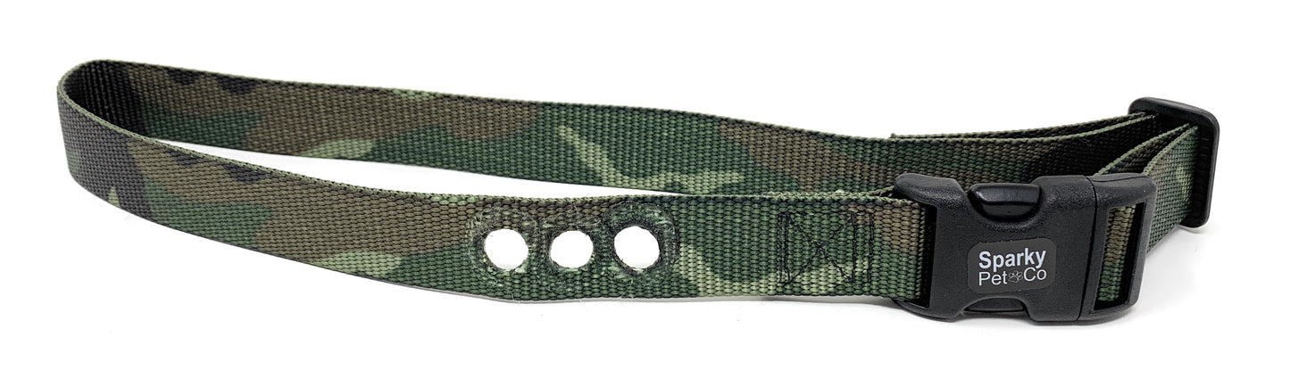 E Collar Heavy Duty Nylon 3 Consecutive Hole Strap for All e Collar Systems