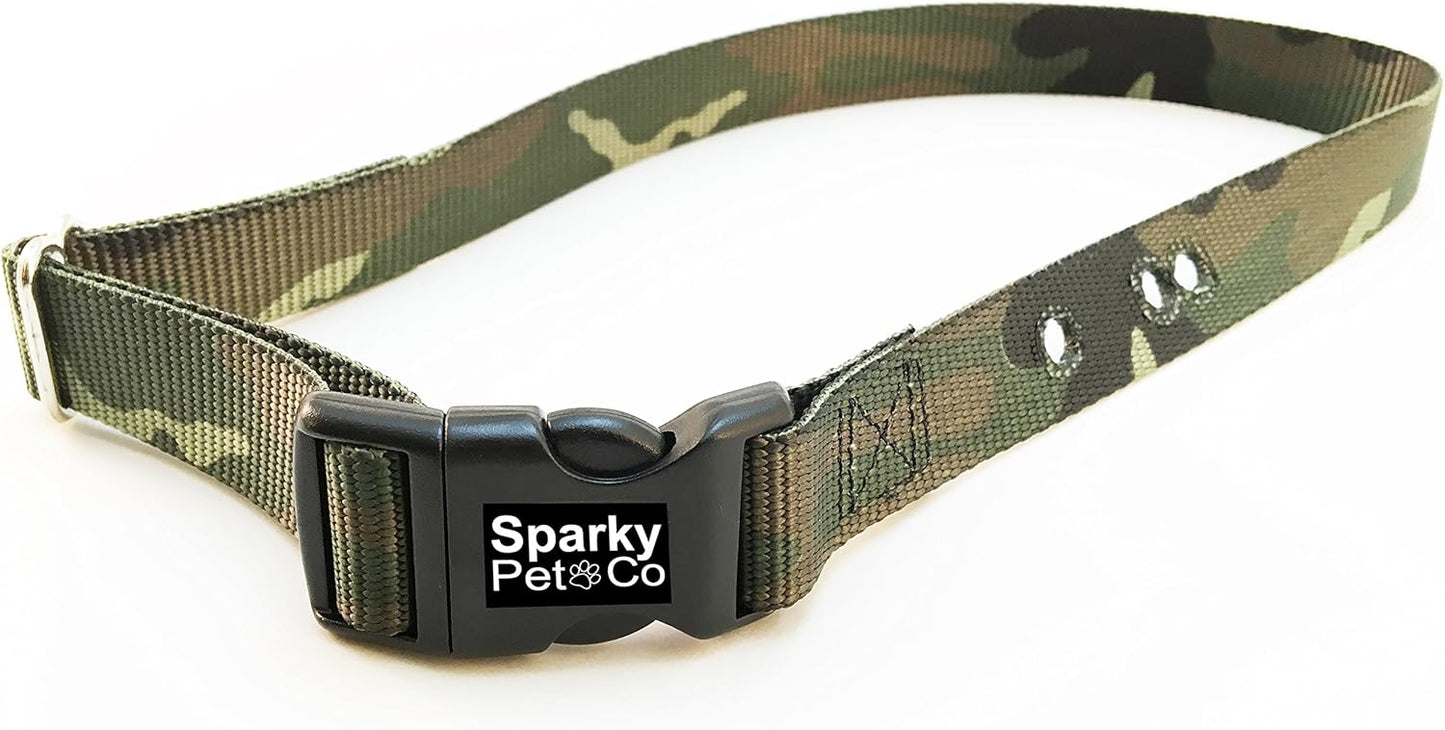 Sparky Pet Co - 1 Inch Nylon Replacement Strap 3 Non Consecutive Holes - 11 Colors