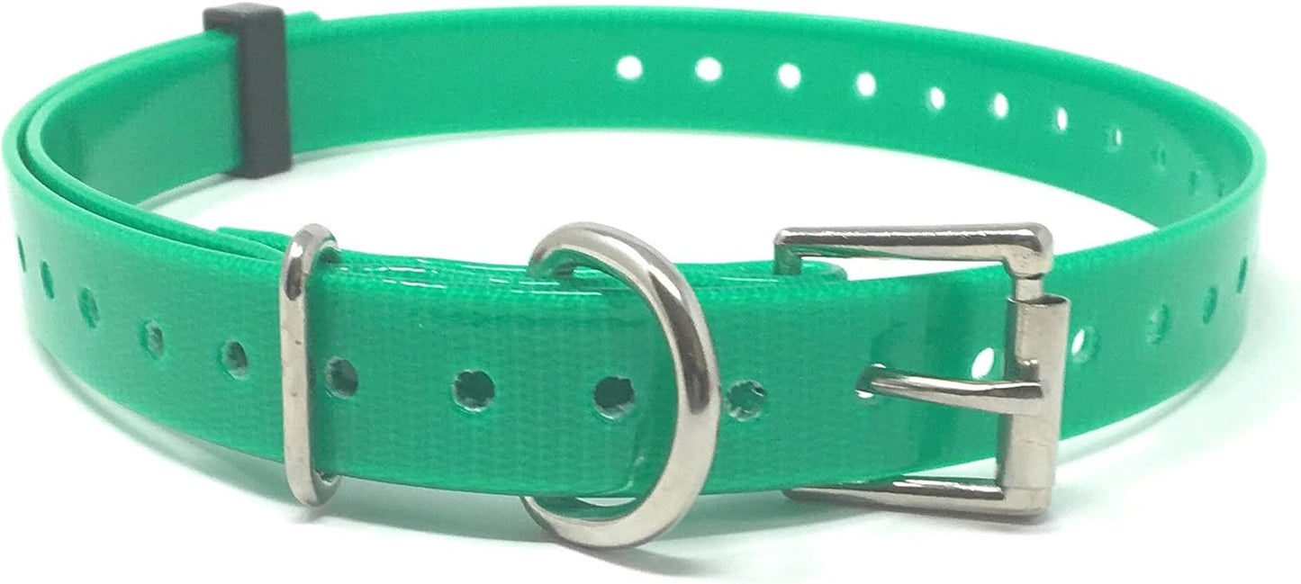 Sparky Pet Co High Flex 1" Roller Buckle Replacement Strap Green