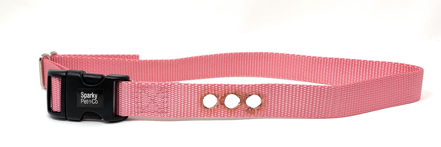 E Collar Heavy Duty Nylon 3 Consecutive Hole Strap for All e Collar Systems