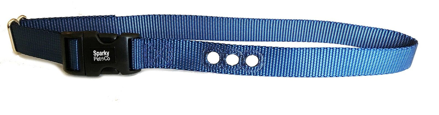 Sparky Pet Co 1" SportDOG SBC-6 & SBC-18 Dog Bark Collar Replacement Nylon Strap Heavy Duty 3 Consecutive - 11 Colors