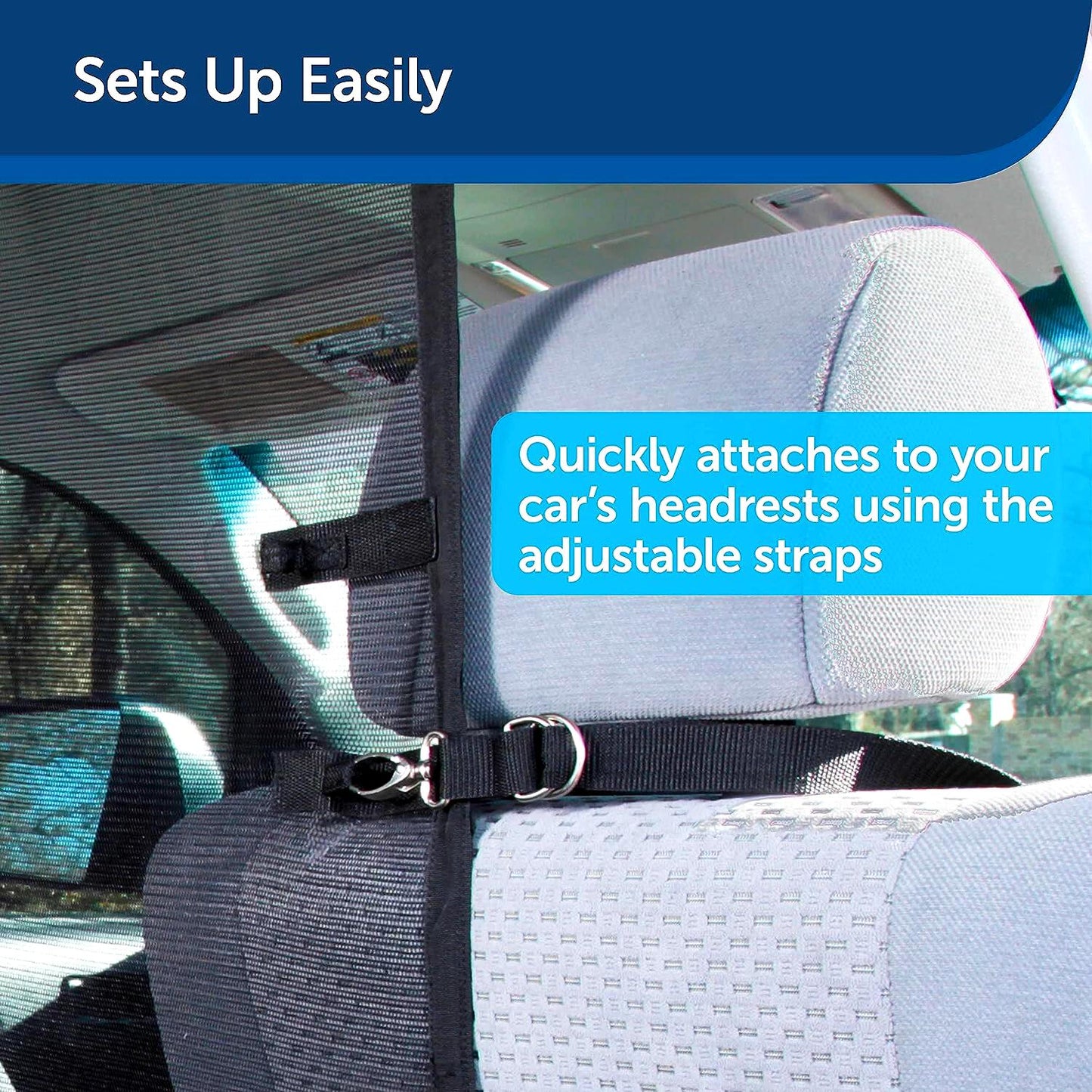 PetSafe Happy Ride Front Seat Dog Barrier Keep Your Pets in the Back Seat