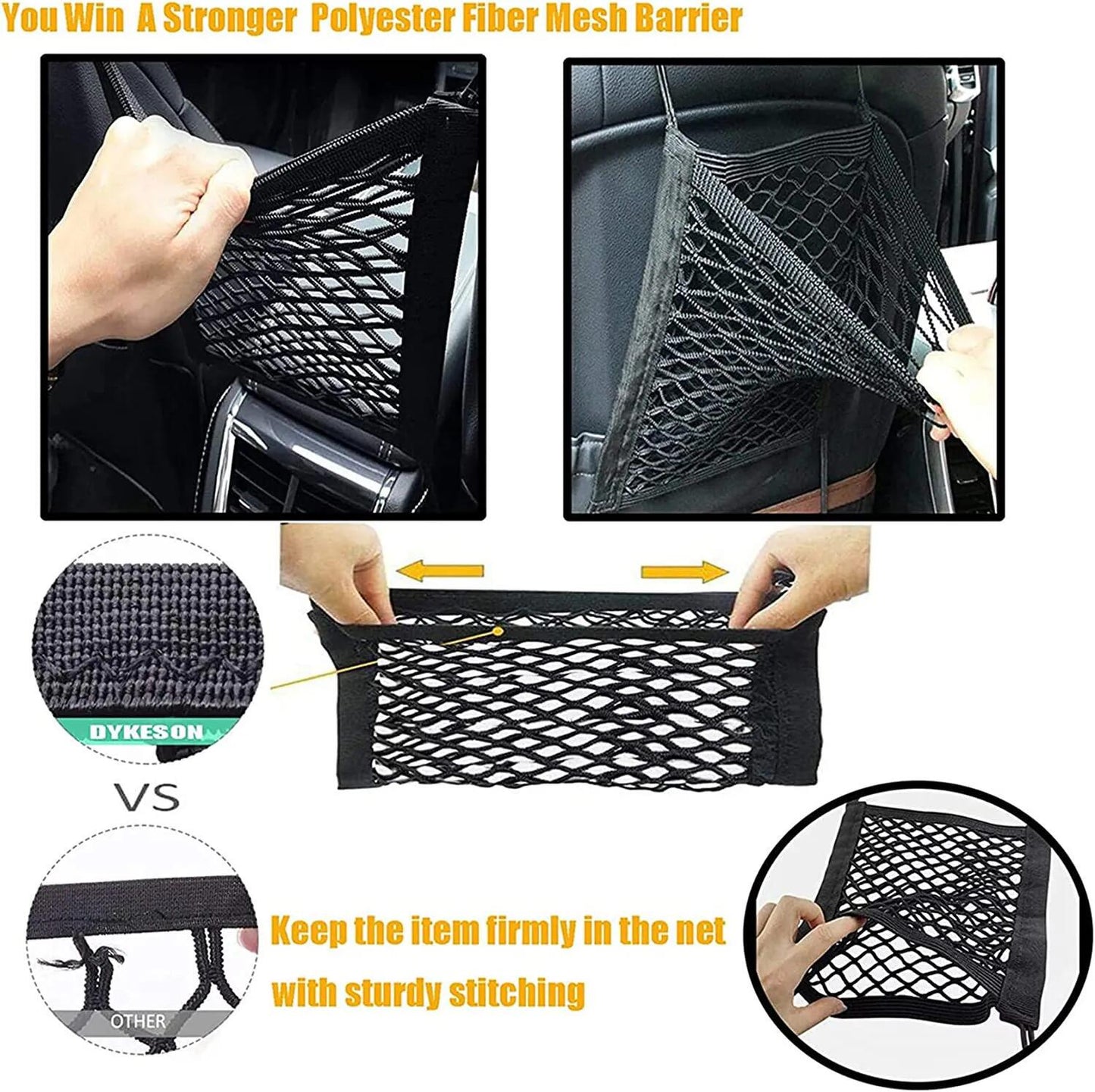 Dog Net For Car, Dog Car Net Barrier, Pet Car Web Car Protection Net, Pet Suppli