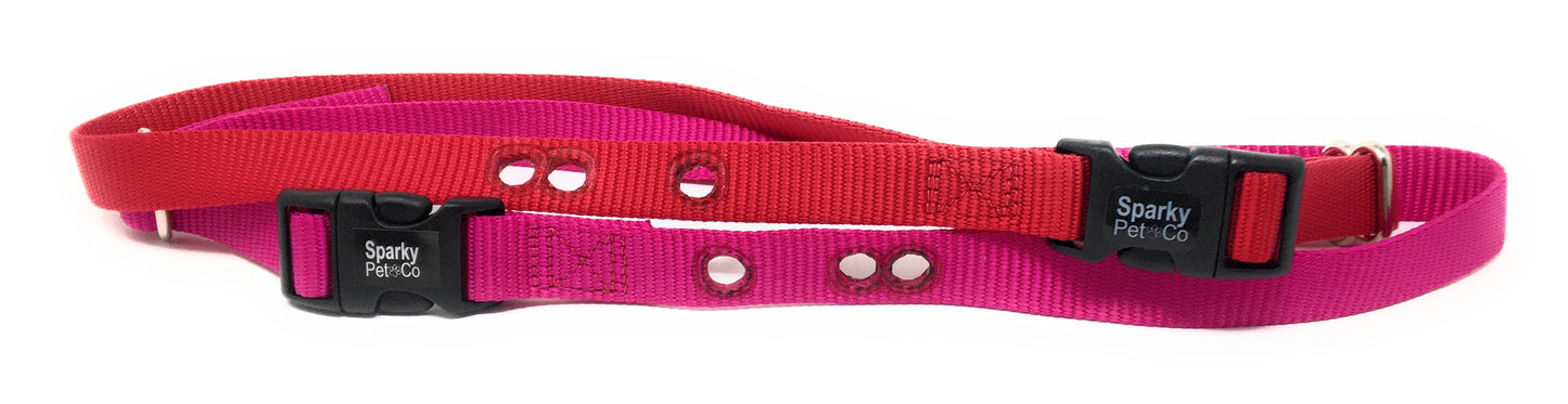 Sparky Pet Co - 1 Inch Nylon Replacement Strap 3 Non Consecutive Holes - 11 Colors