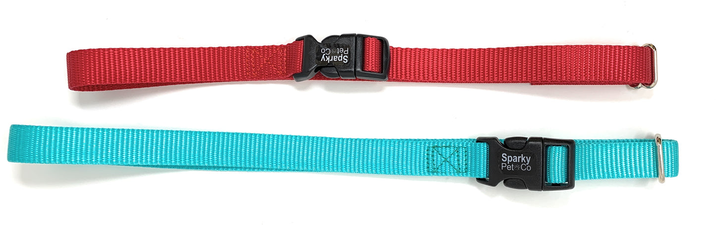 Sparky Pet Co 3/4" Solid Nylon Receiver Replacement Strap for Stubborn Dogs - Teal