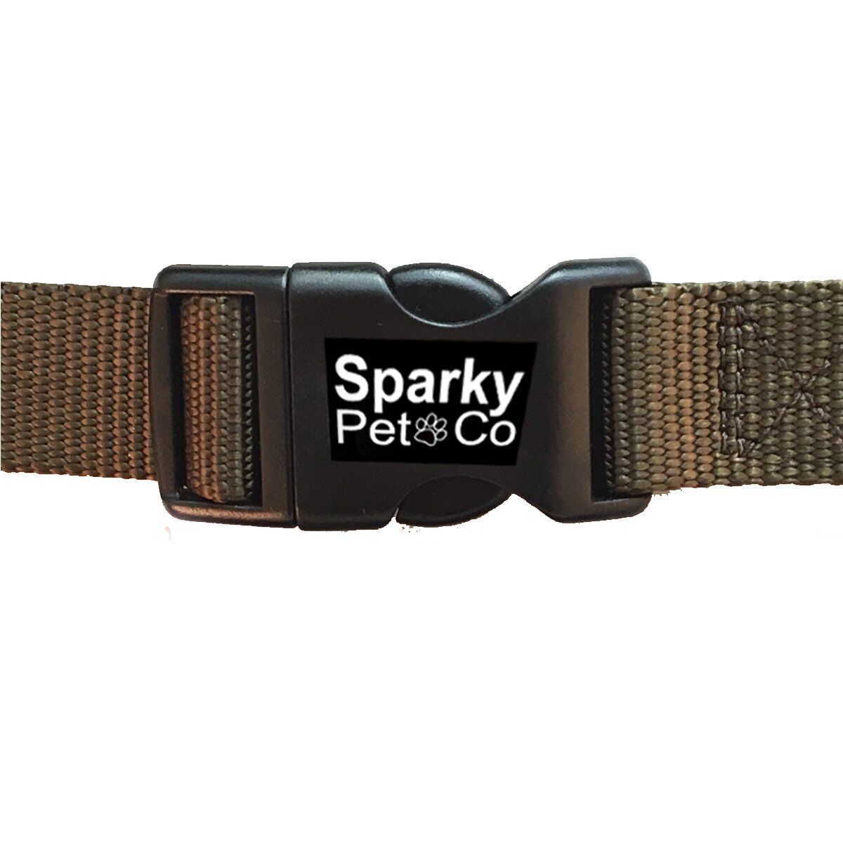 Sparky Pet Co 3/4" Nylon 2 Hole 1.25 Dog Fence Receiver Replacement Strap for RFA - Brown