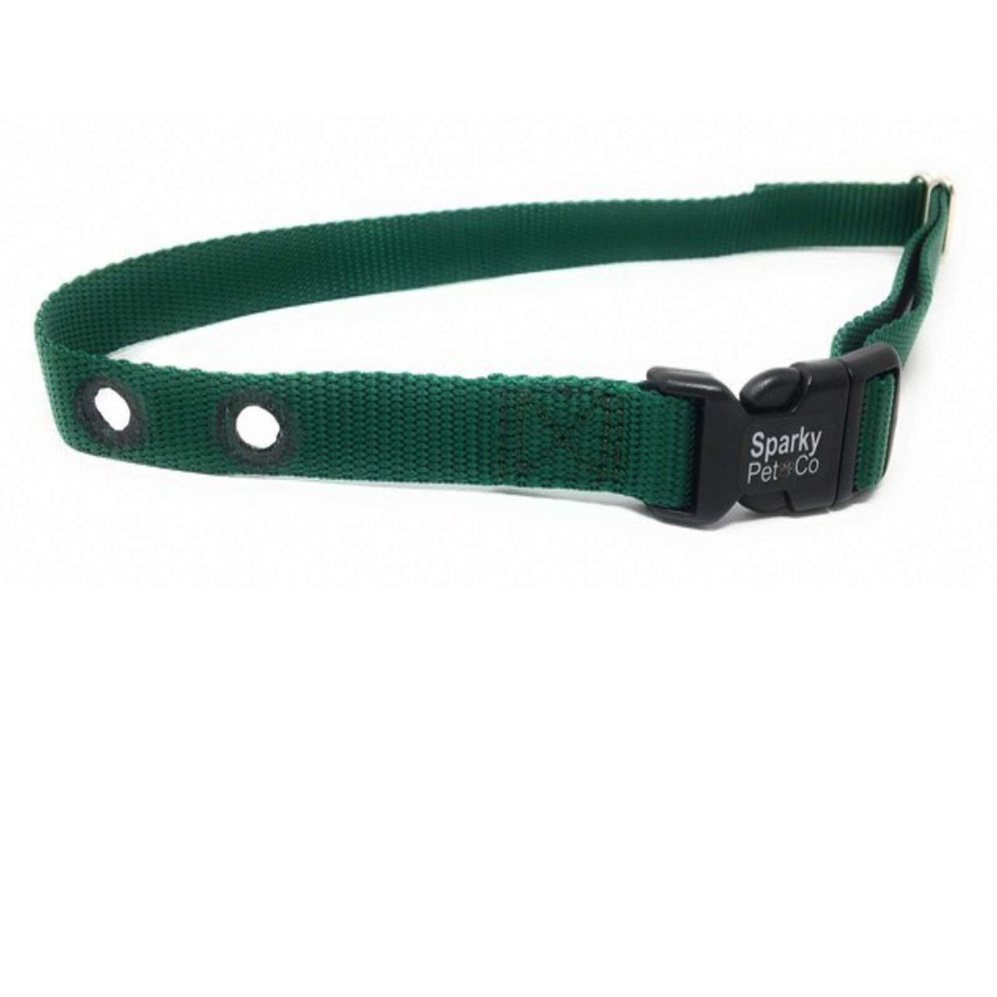 Sparky Pet Co 3/4" Nylon 2 Hole 1.25 Dog Fence Receiver Replacement Strap - Green