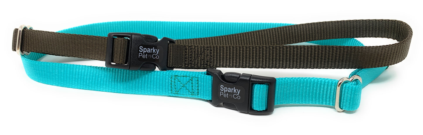 Sparky Pet Co 3/4" Solid Nylon Receiver Replacement Strap for Stubborn Dogs - Teal