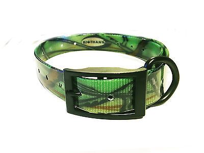 Heavy Duty Dog Fence 1" Camo Biothane Big Dog Replacement Straps- 5 New Colors